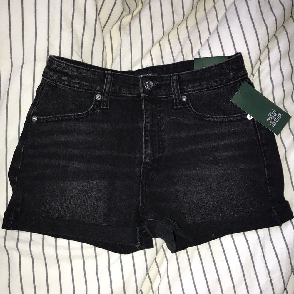 High rise black shorts!